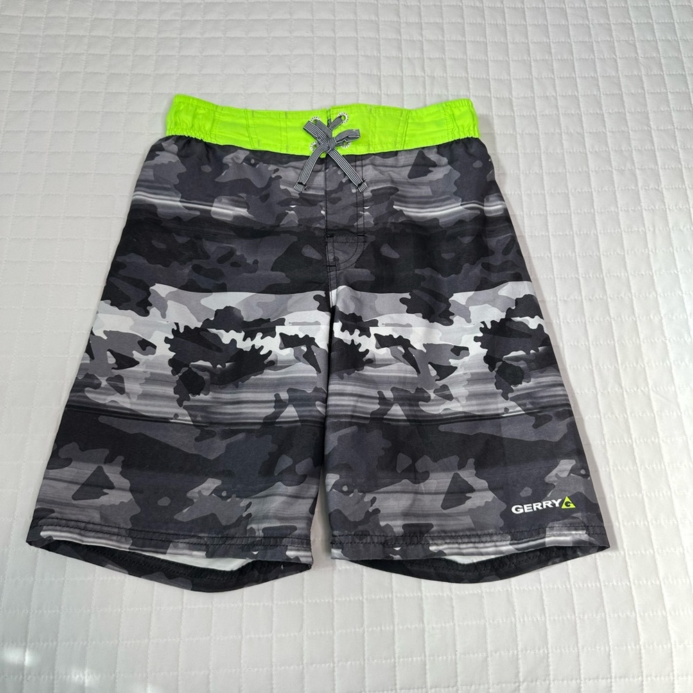Gerry Boys Board Shorts Swim Trunks Camo M/10/12